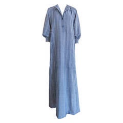 1970's GIVENCHY Haute Couture Bucol Paris fabric caftan dress