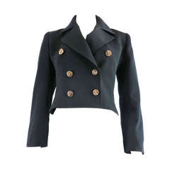 Retro YVES SAINT LAURENT Crop blazer jacket