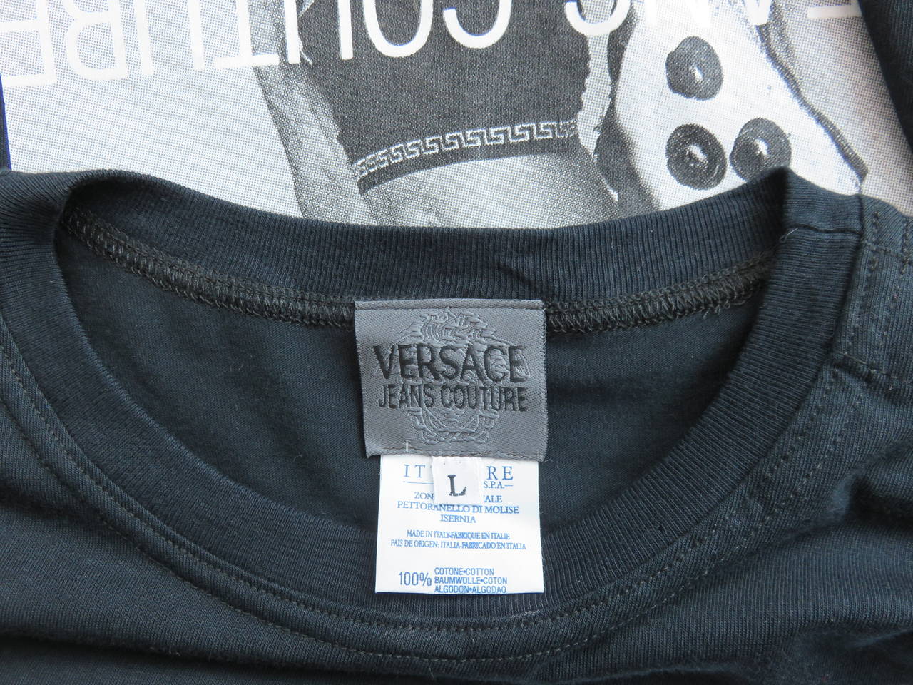 1990's VERSACE / BRUCE WEBER Men's 'Astro-stud' t-shirt - unworn 2