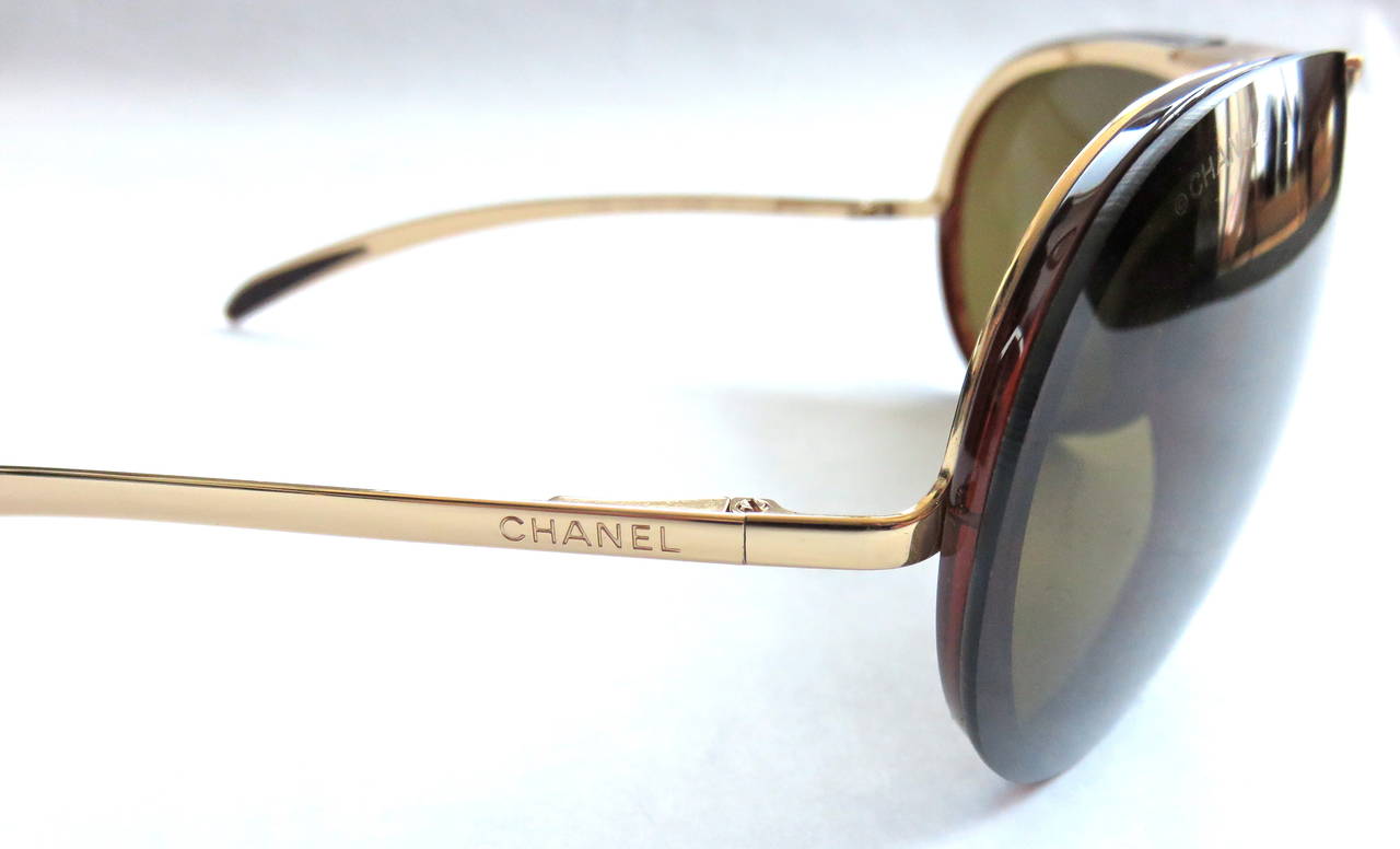 Women's CHANEL PARIS Shield sunglasses