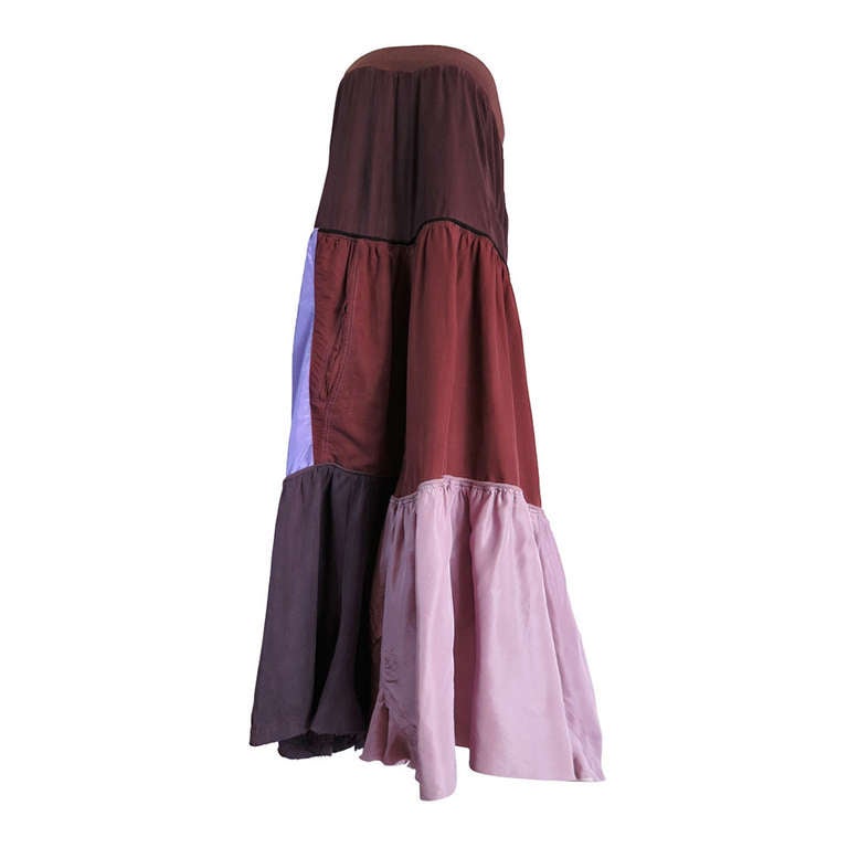 Original MARTIN MARGIELA “Artisanal” Silk pieced dress