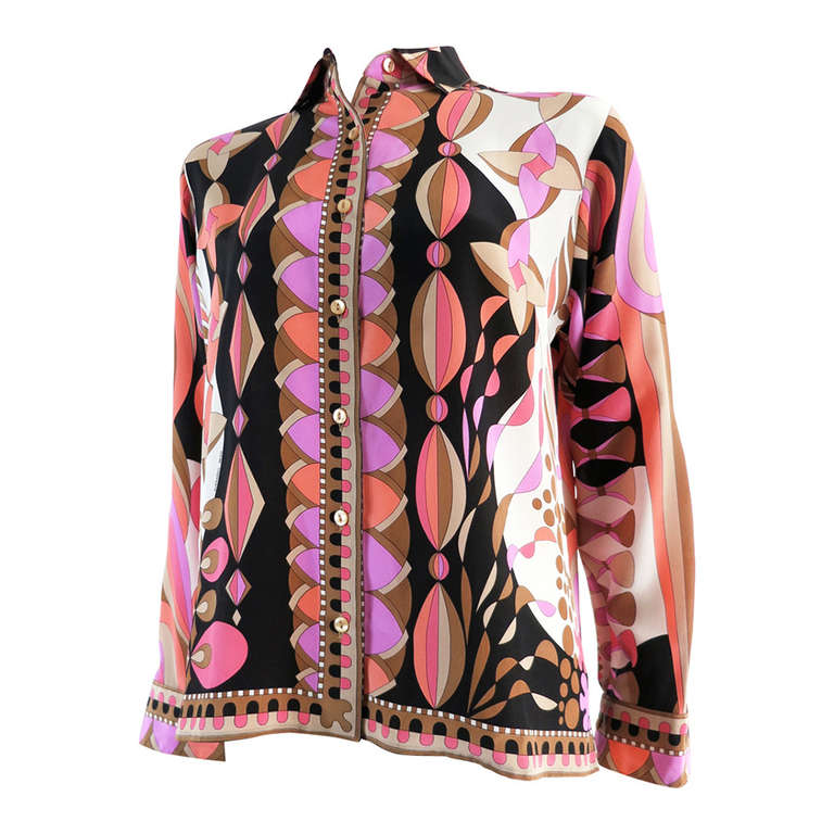 Vintage AVERARDO BESSI Silk shirt at 1stdibs