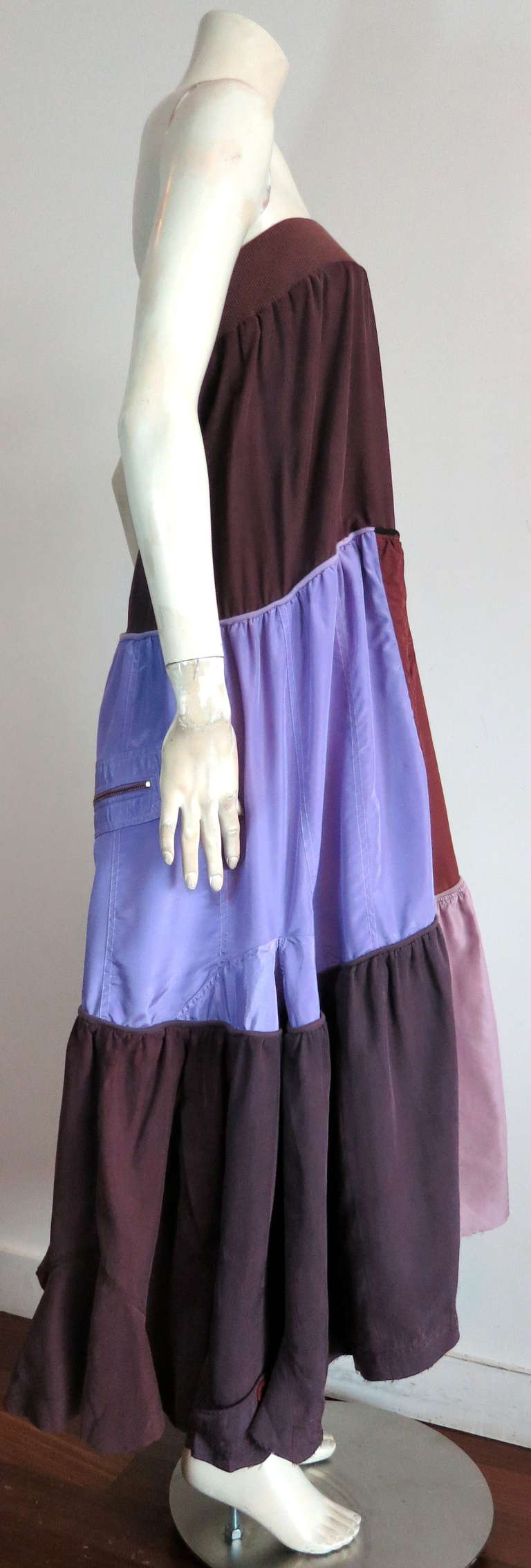 Original MARTIN MARGIELA “Artisanal” Silk pieced dress In Good Condition In Newport Beach, CA