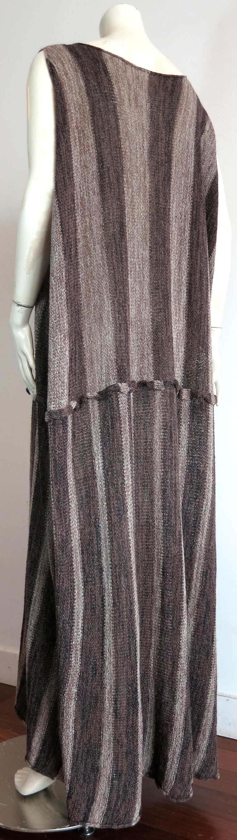 Vintage ISSEY MIYAKE Linen sweater knit dress 1