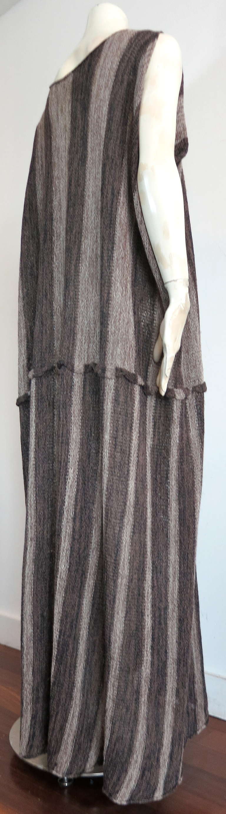 Vintage ISSEY MIYAKE Linen sweater knit dress In Excellent Condition In Newport Beach, CA