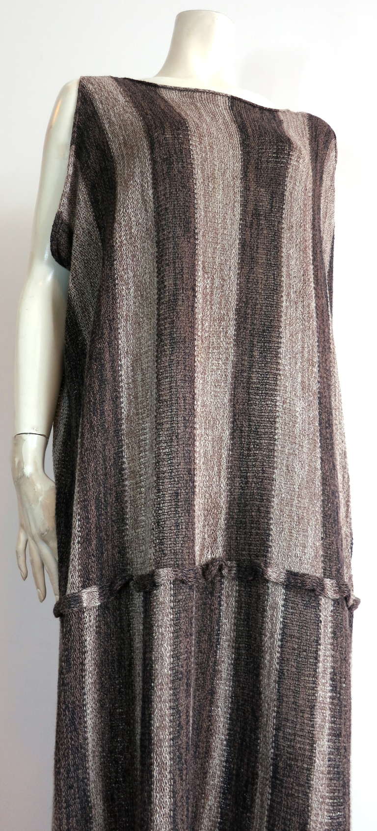 Women's Vintage ISSEY MIYAKE Linen sweater knit dress