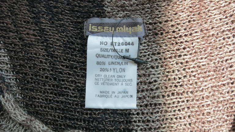 Vintage ISSEY MIYAKE Linen sweater knit dress 4