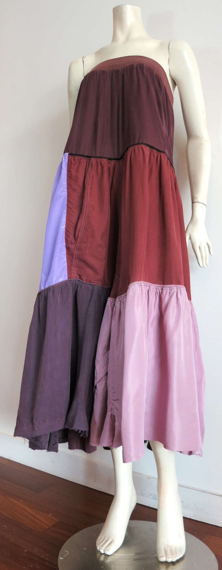 Original MARTIN MARGIELA “Artisanal” Silk pieced dress 3