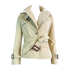 CHRISTIAN DIOR by John Galliano Cropped trench jacket - unworn