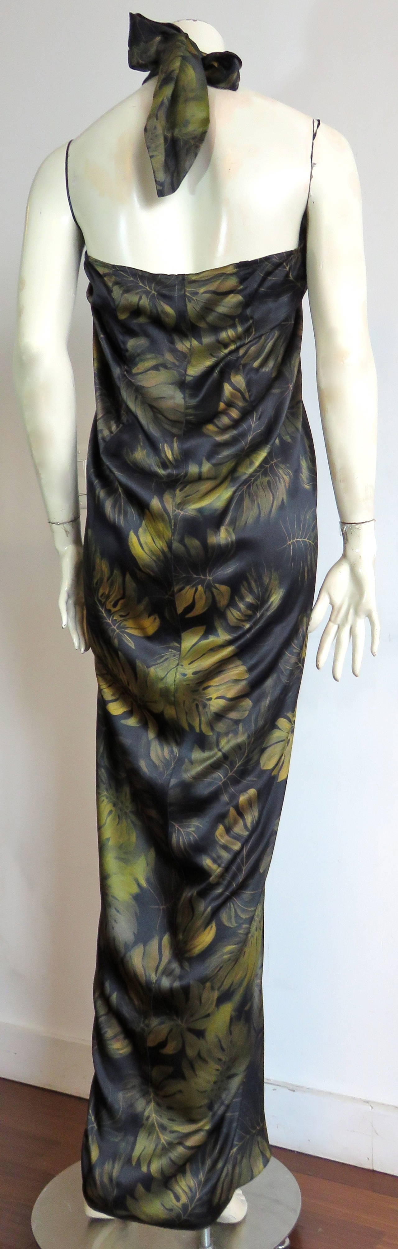 2011 LANVIN by Alber Elbaz Silk palm halter-neck dress - unworn 2