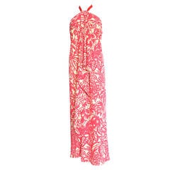 BALENCIAGA by Nicolas Ghesquière Halter neck printed dress - unworn