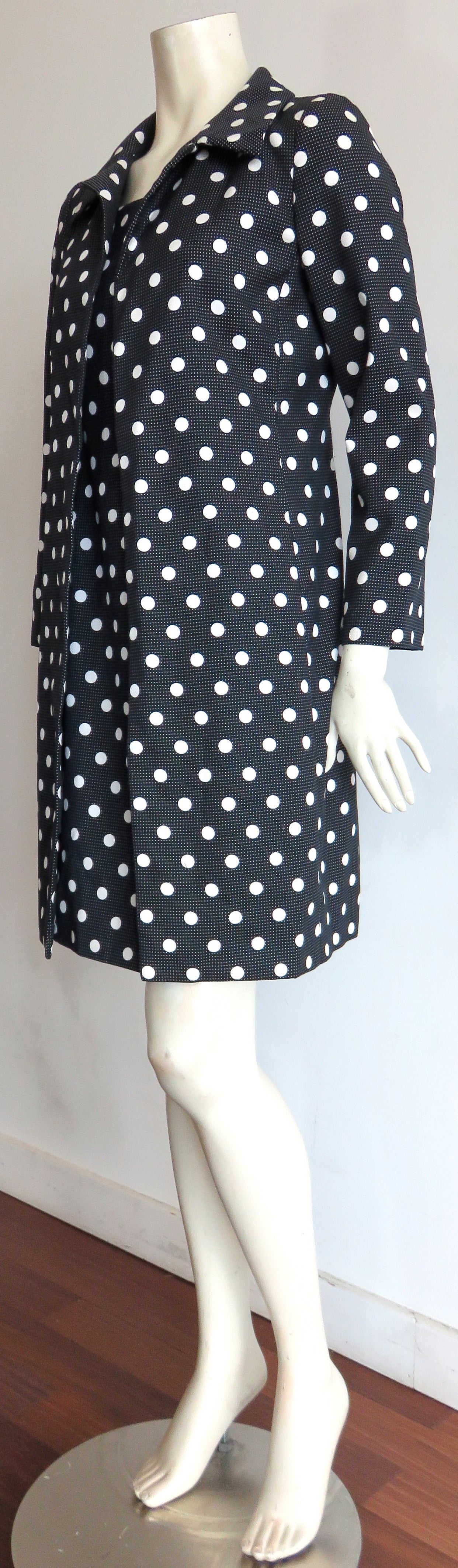 Jupe Plissée Midi Oscar De La Renta - Motif Pois, Couleur Colombe/taupe/blanc, Taille 4, Neuve Avec étiquettes