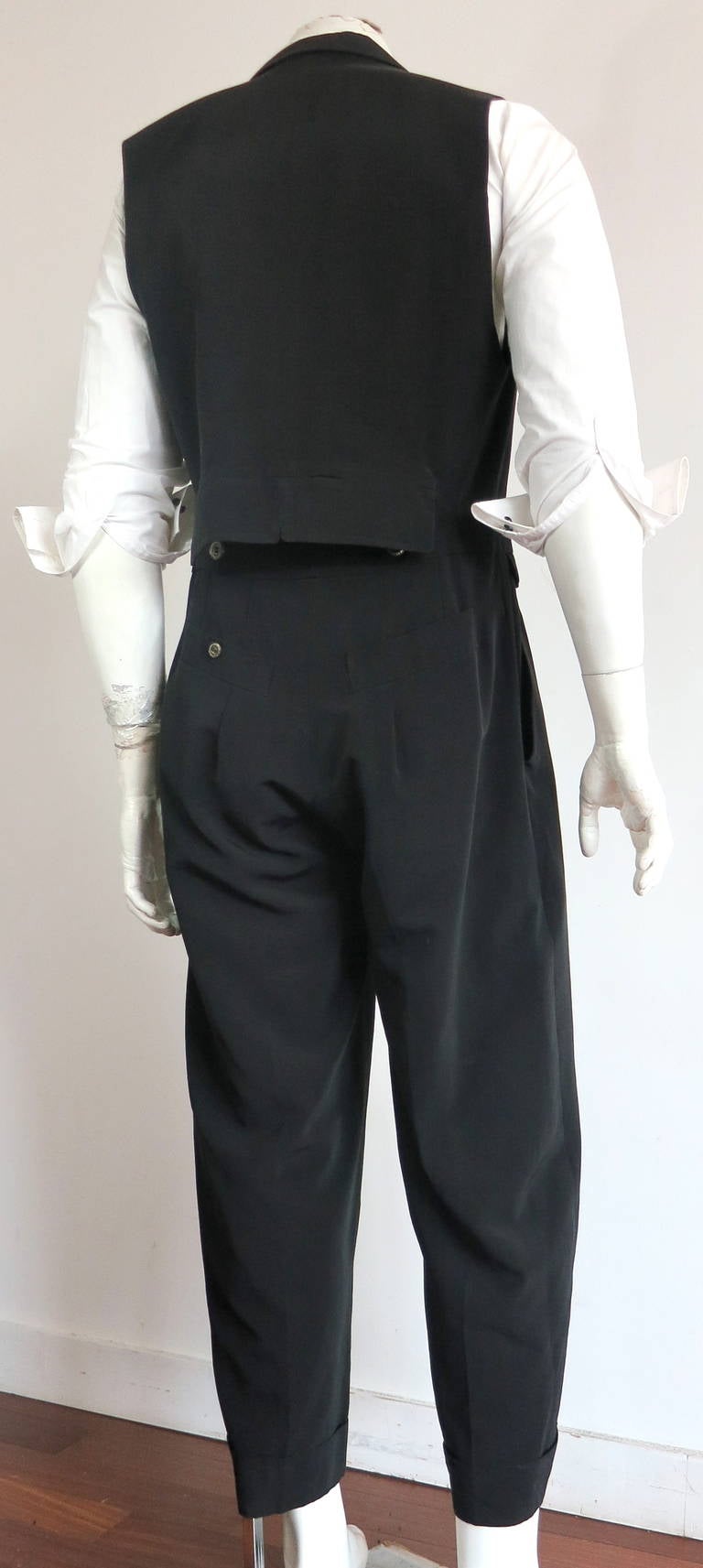 Vintage MATSUDA Men's tailored jumpsuit In Excellent Condition In Newport Beach, CA