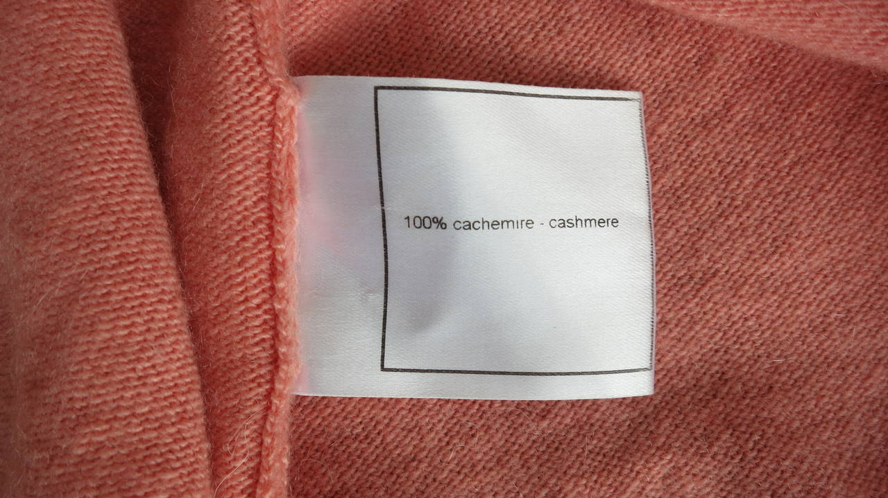 CHANEL PARIS Pure cashmere turtle-neck sleeveless sweater 5