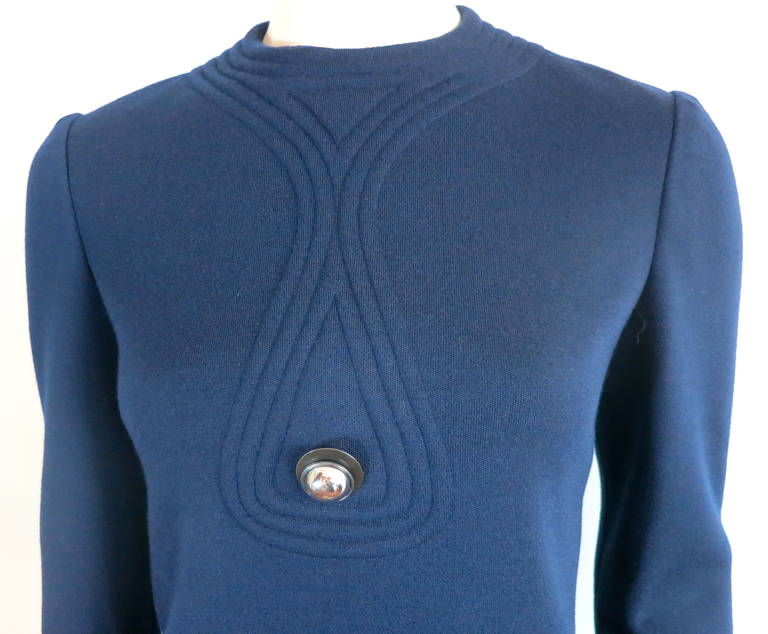 Women's 1960s PIERRE CARDIN 'Space Age' 2pc. tunic & pant set