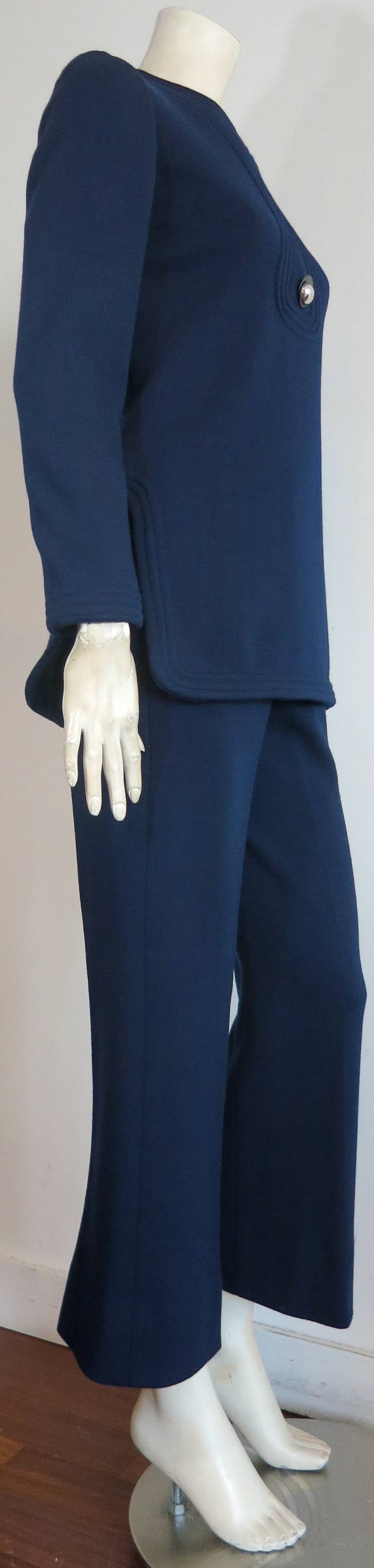 1960s PIERRE CARDIN 'Space Age' 2pc. tunic & pant set 1