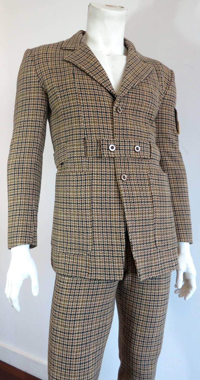 Vintage MATSUDA 'Monsieur Nicole' men's wool suit In Excellent Condition For Sale In Newport Beach, CA