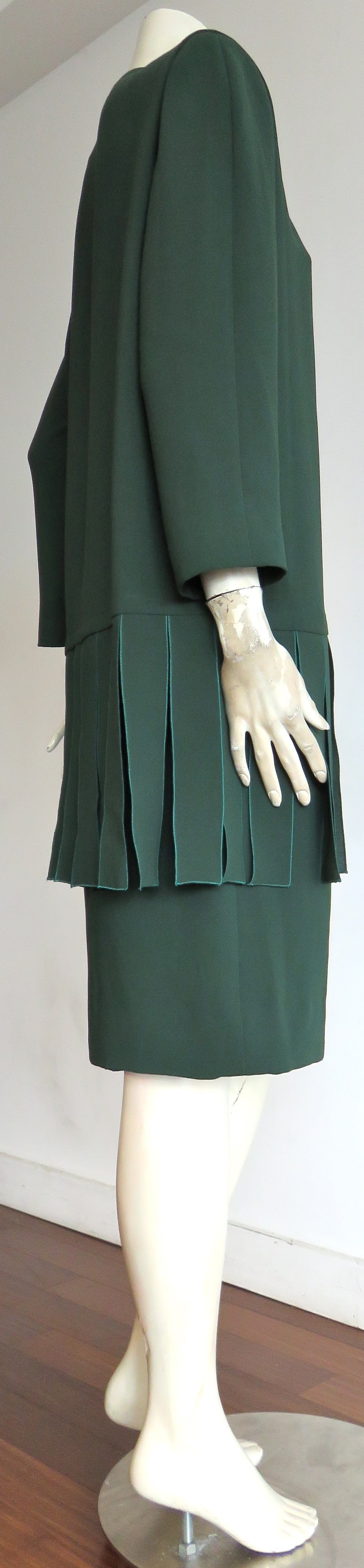 Women's 1970's PIERRE CARDIN PARIS Car-wash flap skirt suit - never worn For Sale