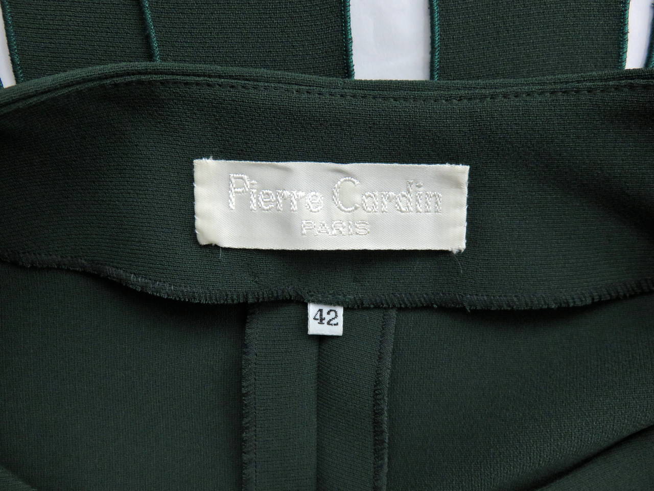 1970's PIERRE CARDIN PARIS Car-wash flap skirt suit - never worn For Sale 4
