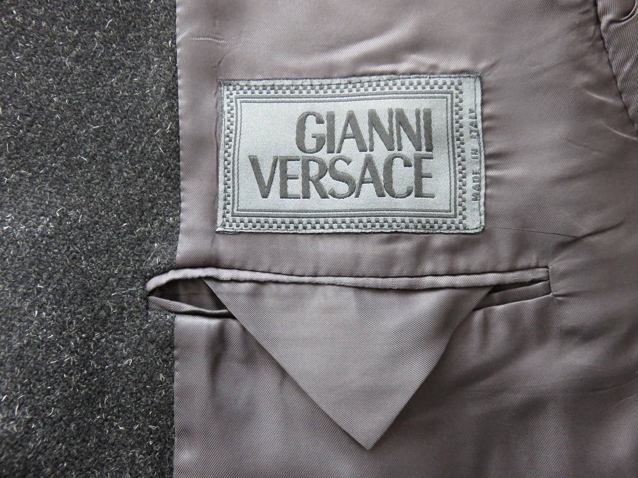 1990's GIANNI VERSACE Men's color-block blazer jacket For Sale 3