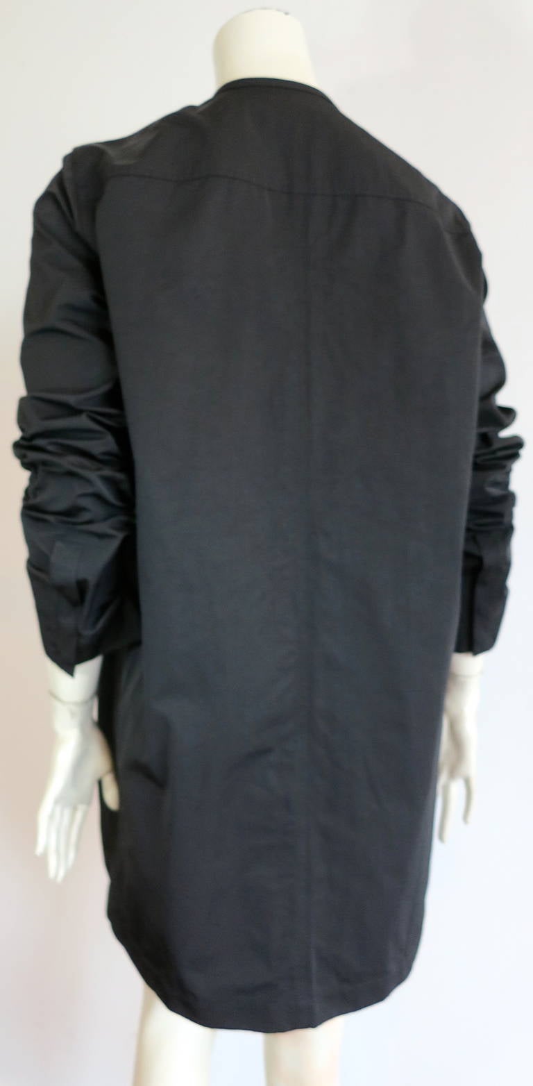 New RICK OWENS Nylon & leather 'Vicious Biker' zip jacket 4