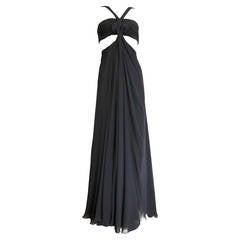 GUCCI by Tom Ford Black silk twisted drape cut-out dress - NWT