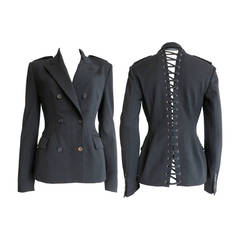 Recent TOM FORD Black lace-up blazer jacket - worn once
