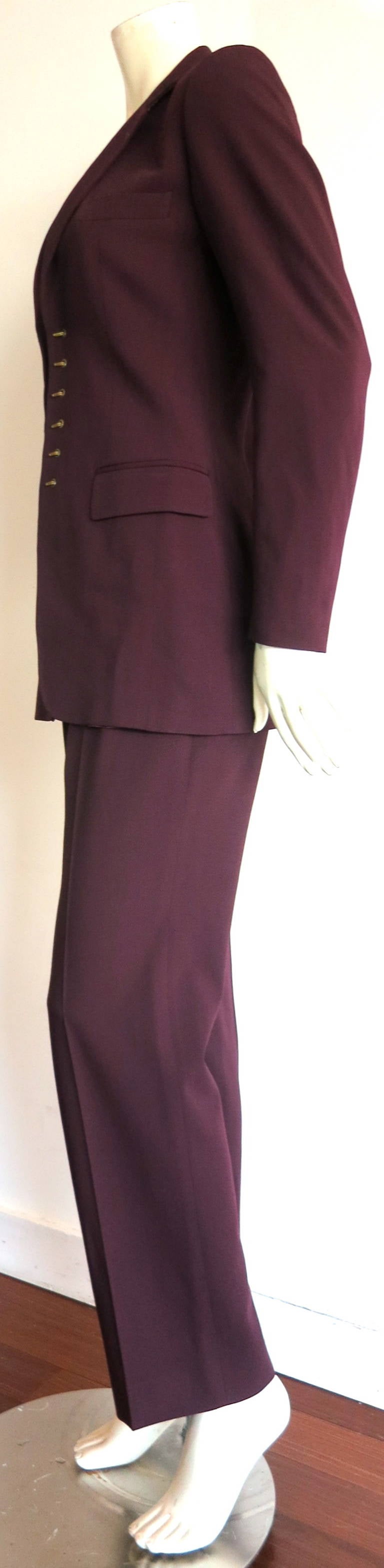 JEAN-PAUL GAULTIER PARIS Brass hook pant suit For Sale 4