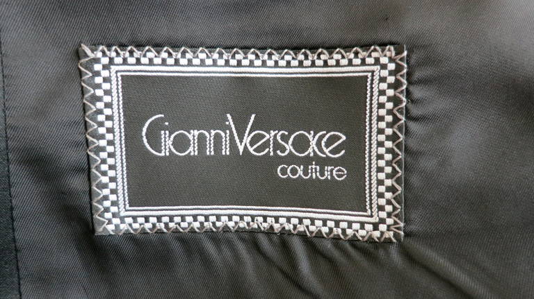 1980's GIANNI VERSACE COUTURE Embroidered tuxedo jacket 4