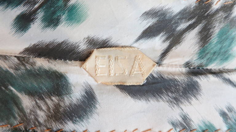 1950's EISA / BALENCIAGA Silk taffeta couture dress For Sale 5