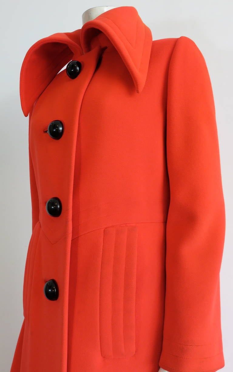 1960's PIERRE CARDIN Mod wool coat 1