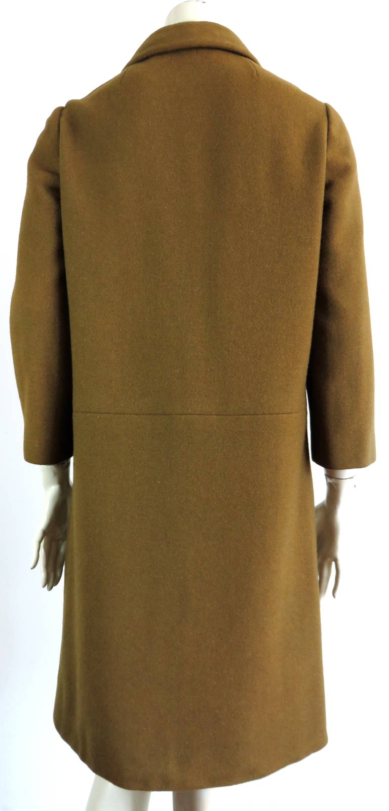 1950's FONTANA ROMA Olive wool coat For Sale 2