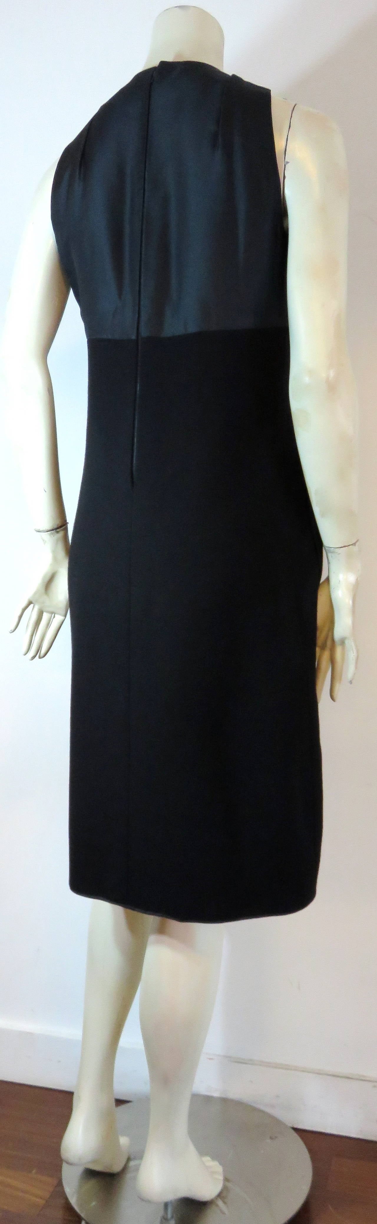 1960's GEOFFREY BEENE Black 'Pussycat' bow dress 3