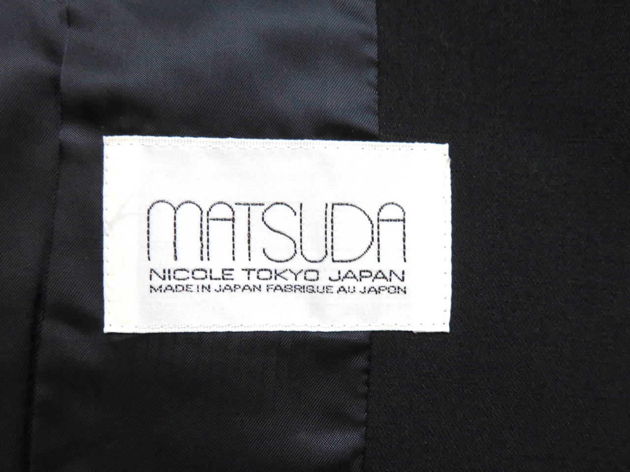 1980's MATSUDA JAPAN Men's 'Thunderbolt' seam blazer jacket at 1stDibs