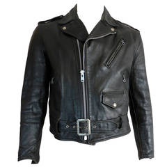 1960's SCHOTT BROS. USA Men's Perfecto leather motorcycle jacket