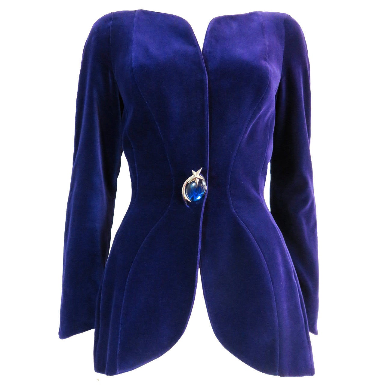 1980's THIERRY MUGLER Velvet evening jacket