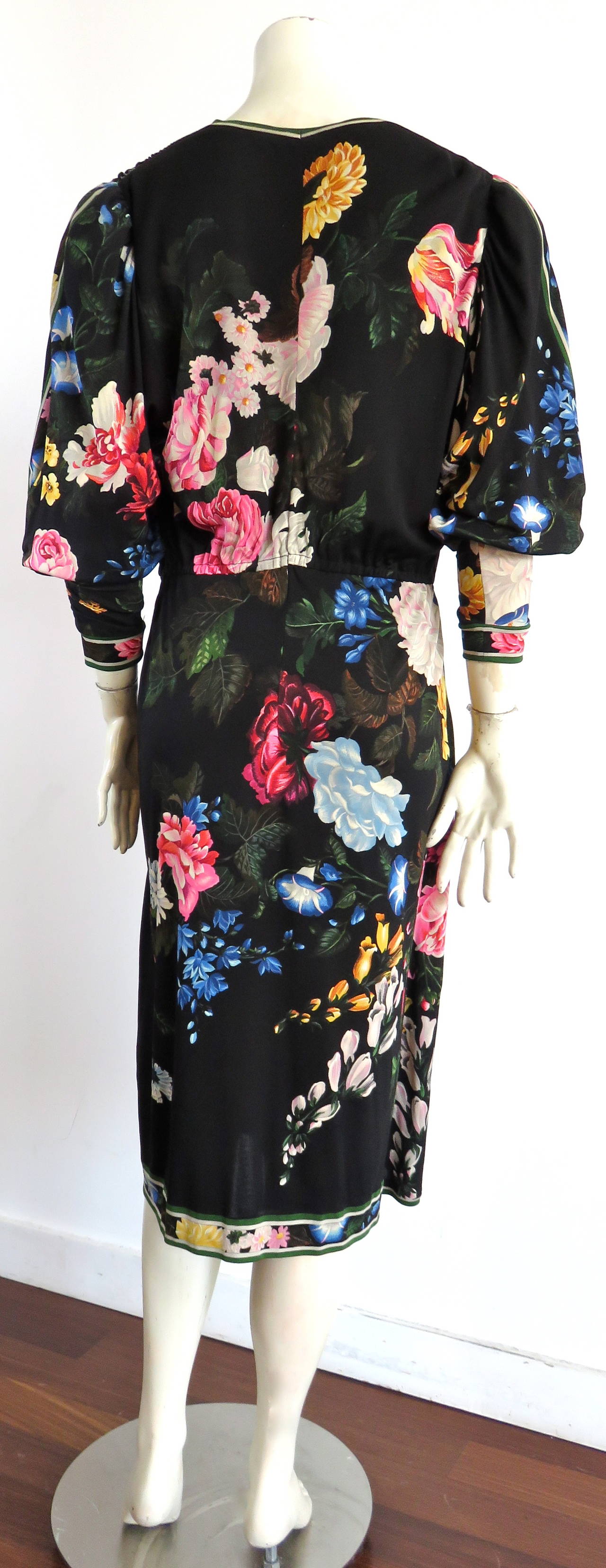 1983 LEONARD PARIS Silk floral print dress 3