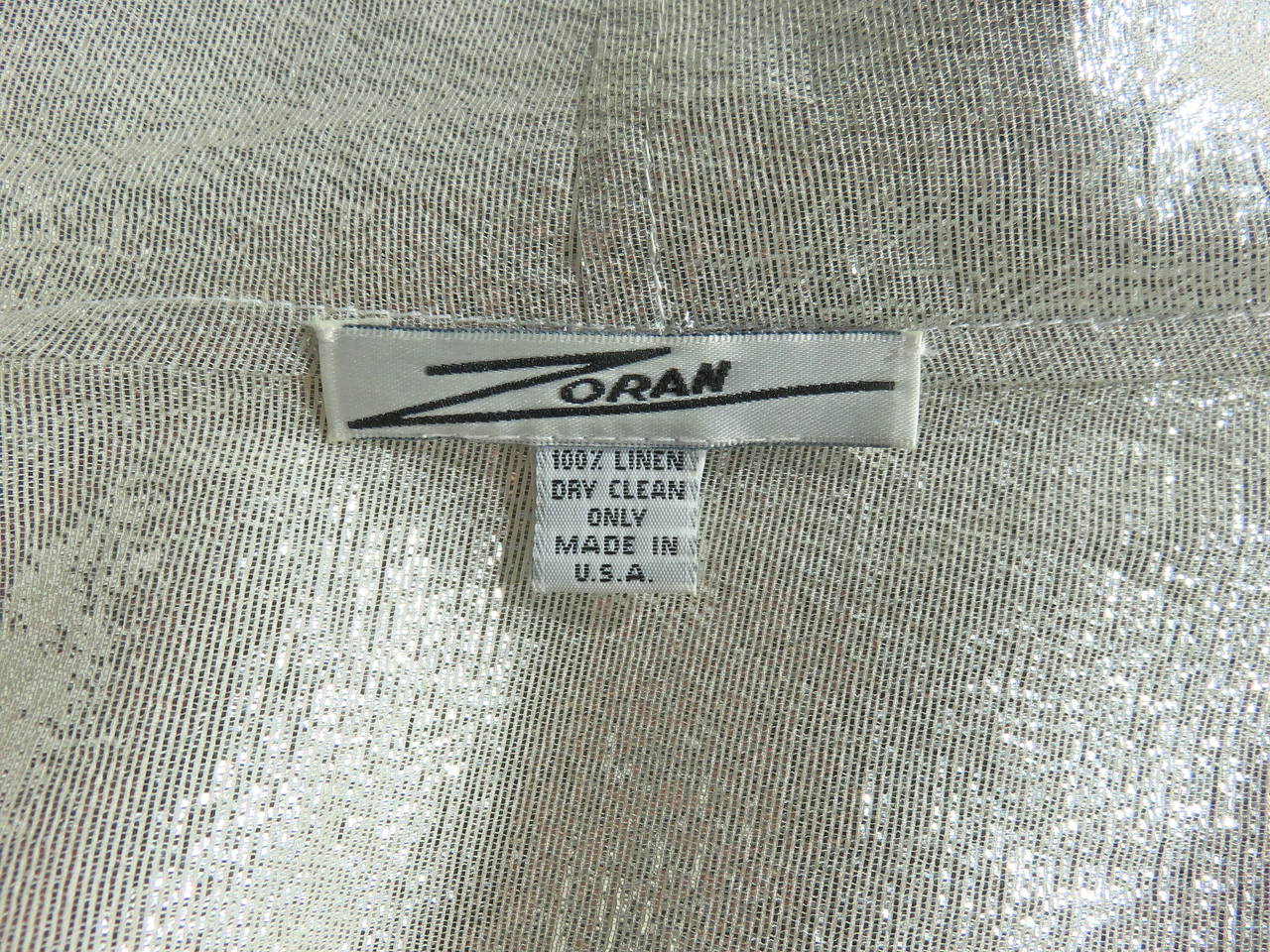 1980's ZORAN White/Silver hooded reversible jacket 6