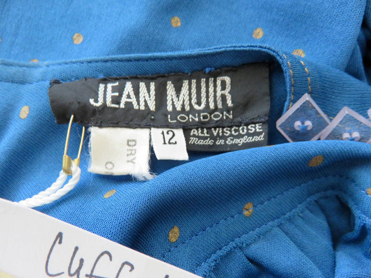 1970's JEAN MUIR Belted dress with provenance For Sale 4