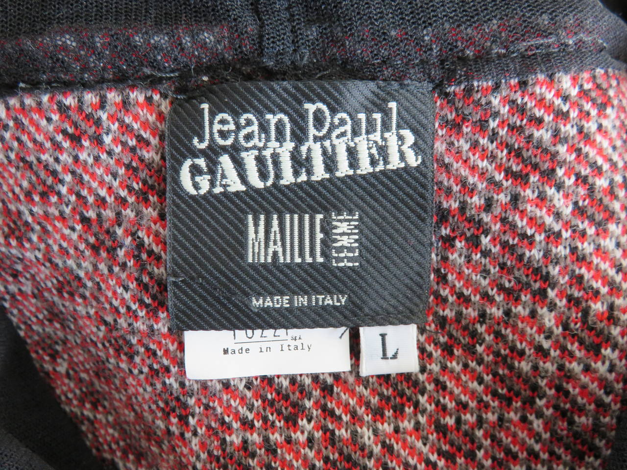 JEAN-PAUL GAULTIER Geo-neat sweater dress For Sale 3