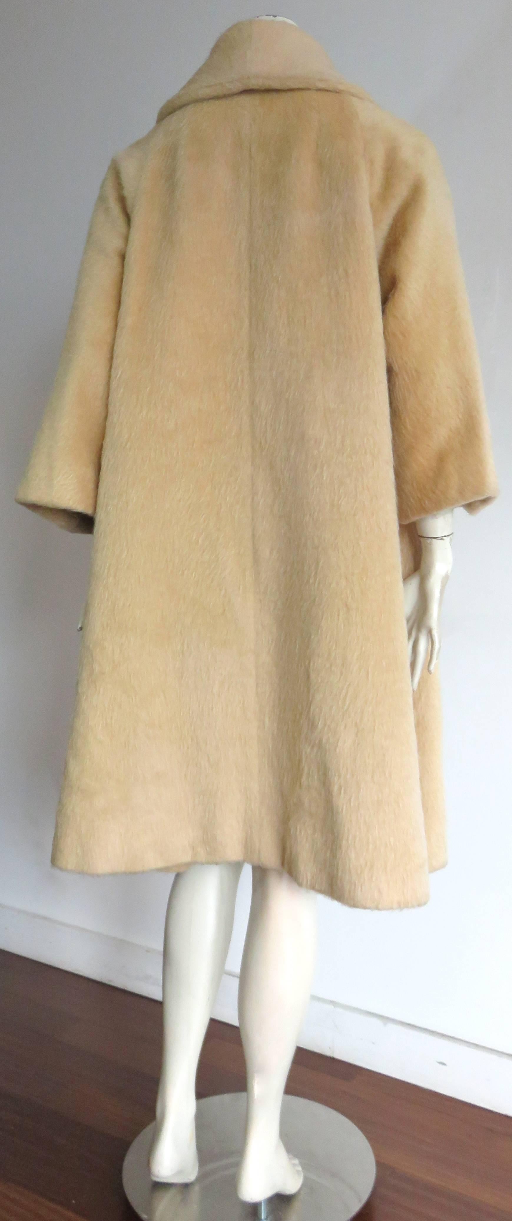 1960's LILLI ANN Mohair wool coat 1