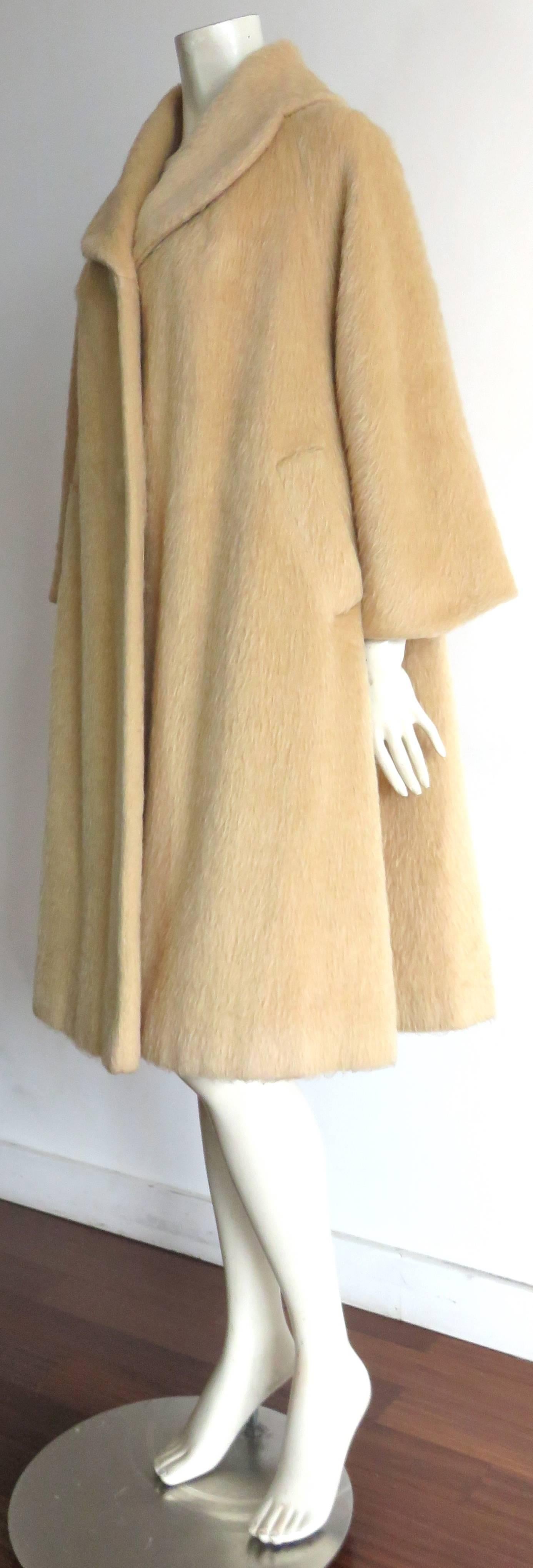 1960's LILLI ANN Mohair wool coat 2