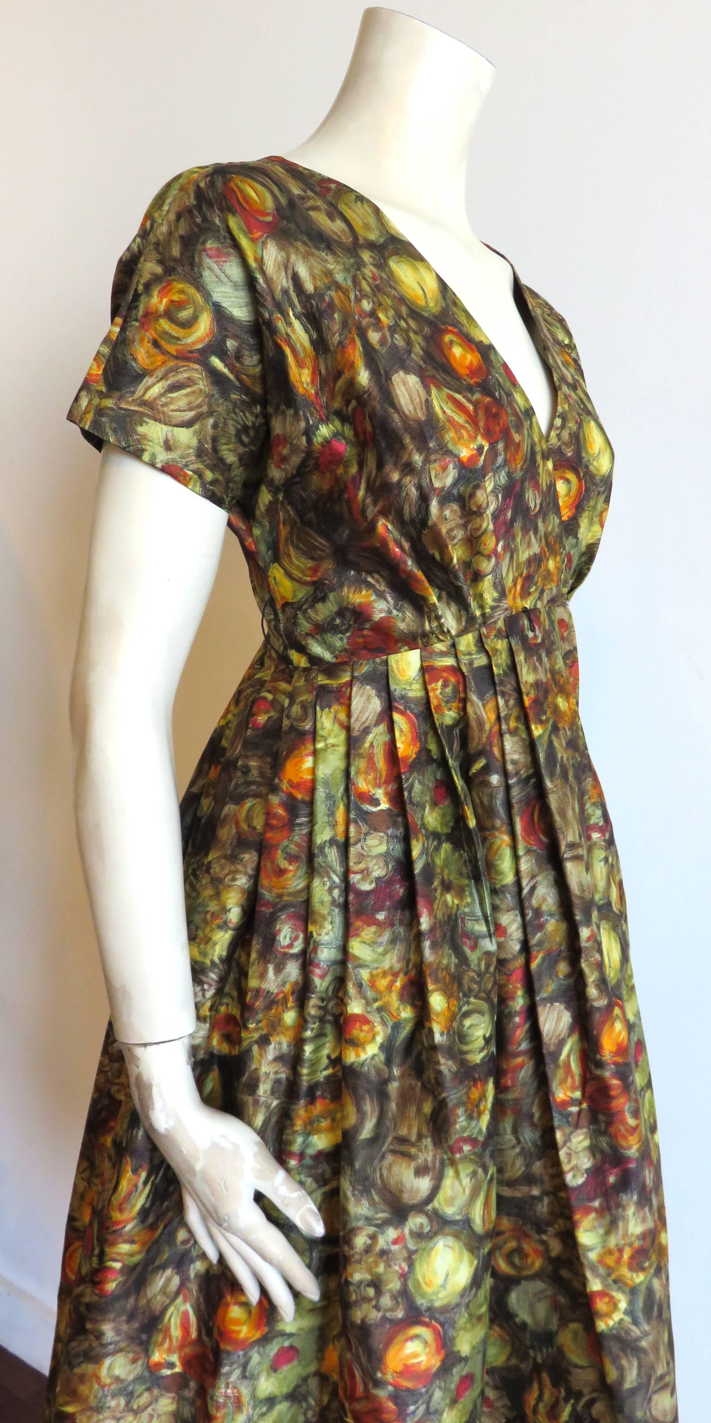 Women's 1940's CLAIRE McCARDELL Silk cocktail dress For Sale