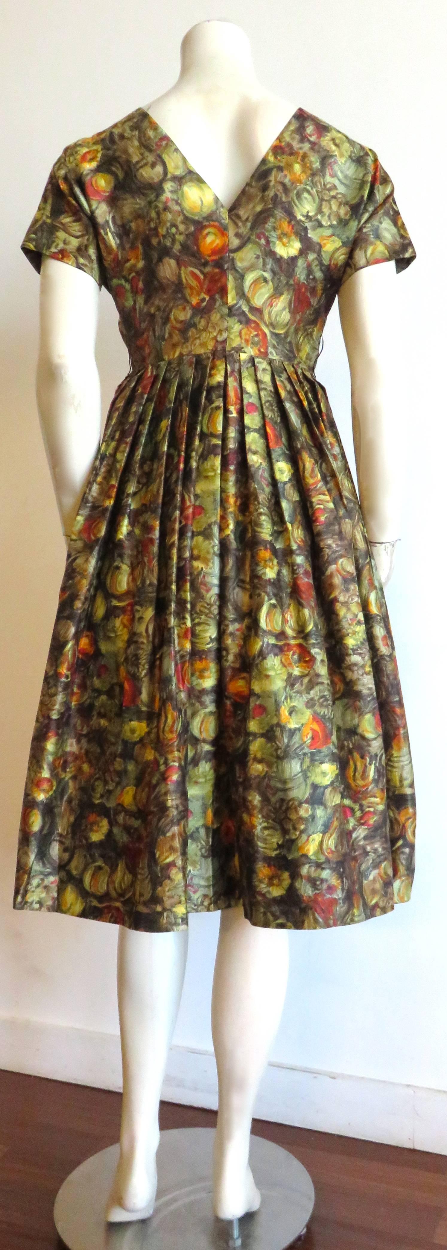 1940's CLAIRE McCARDELL Silk cocktail dress For Sale 1