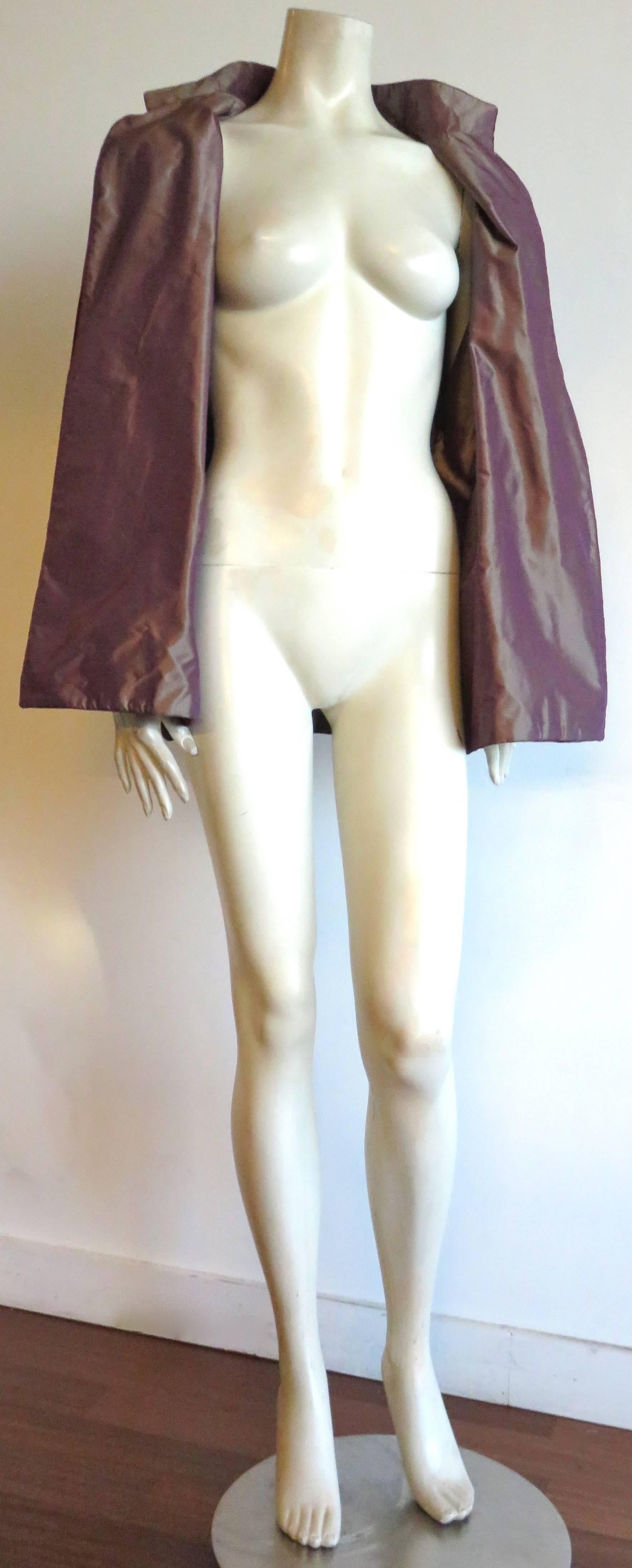 1990's ZORAN Reversible velvet / tonic silk evening jacket For Sale 1