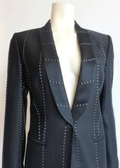 Pre-death ALEXANDER McQUEEN Women's Jacquard stripe evening jacket