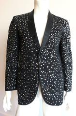 1980's Men's hologram confetti tuxedo jacket