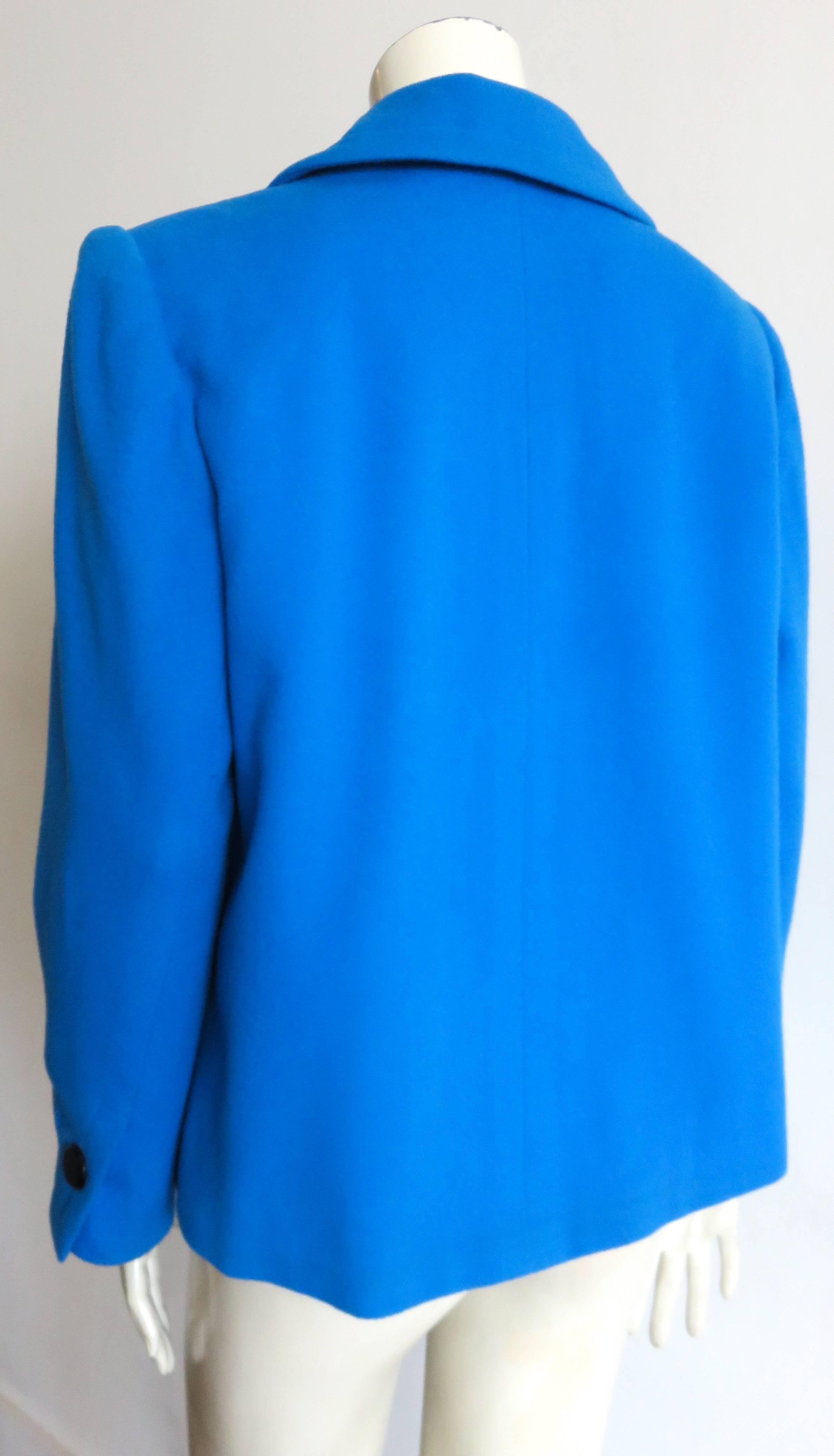 ysl cerulean military jackets