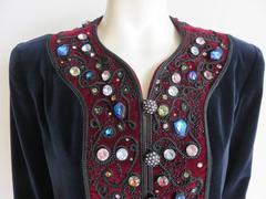 1984 YVES SAINT LAURENT Jeweled evening jacket YSL