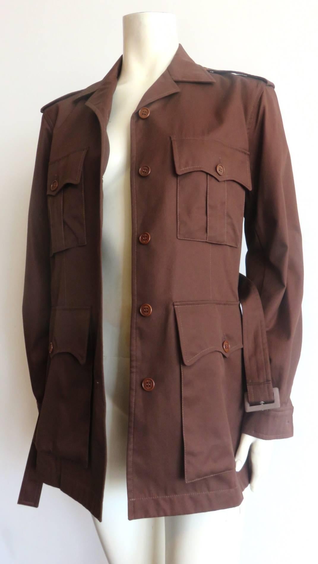 1998 YVES SAINT LAURENT Safai twill jacket In Excellent Condition In Newport Beach, CA